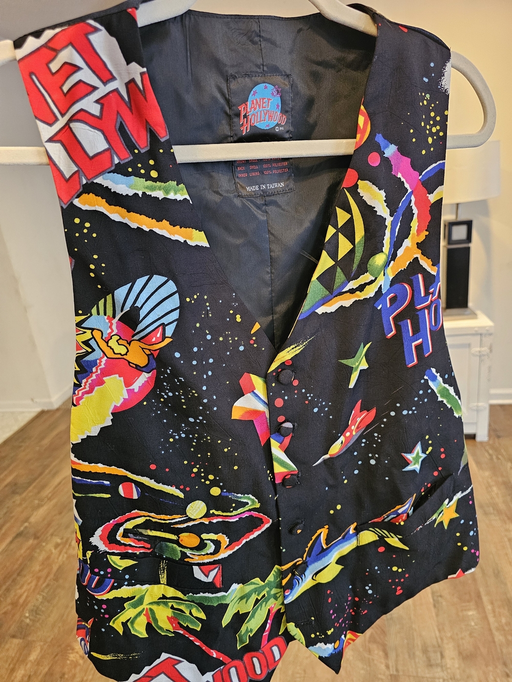 Rare Vintage 90s Planet Hollywood Vest Size L/ XL